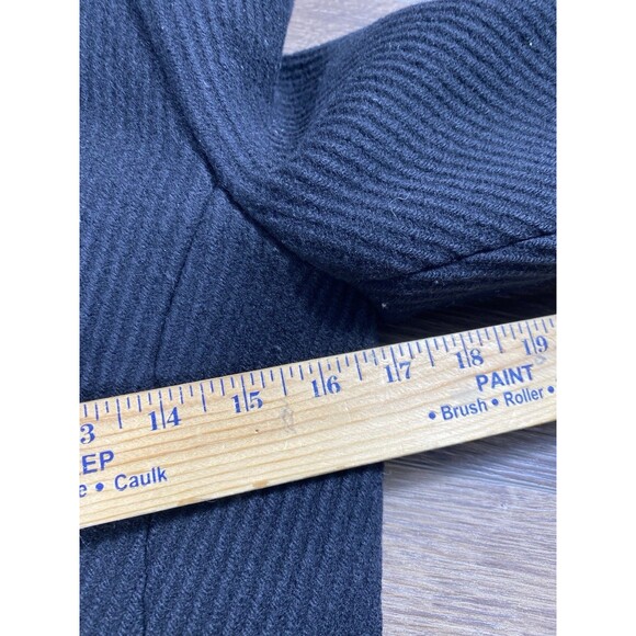 Soia & Kyo Merino Wool Blend Black Button up Collared Overcoat Women’s XS - Picture 8 of 10